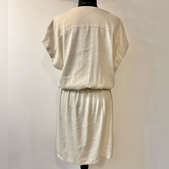 Vince Linen Blend Drawstring Waist Dress - Picture 4 of 11